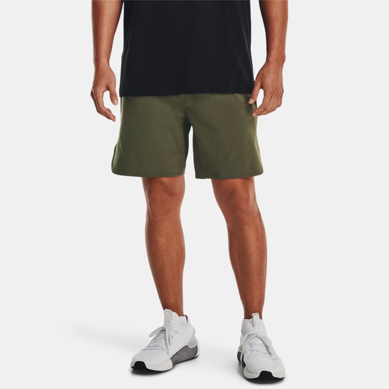 Shorts Under Armour Peak Woven da uomo Marine OD Verde / Nero XS